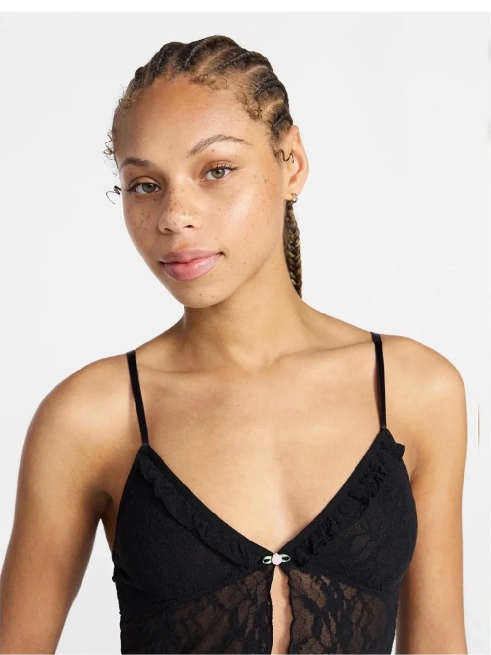 No Boundaries Lace Flyaway Cami Top, Women's Large - Picture 5 of 5